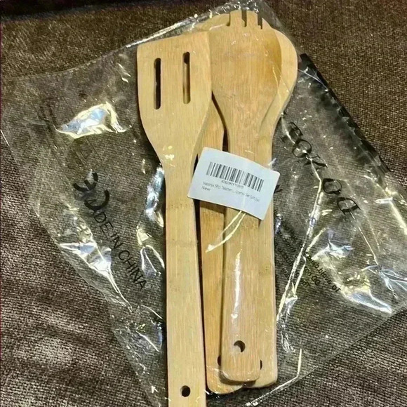 NWT Haooryx 5Pcs Teacher Appreciation Sunflower Theme Bamboo Spoons Utensil Set - Picture 2 of 2